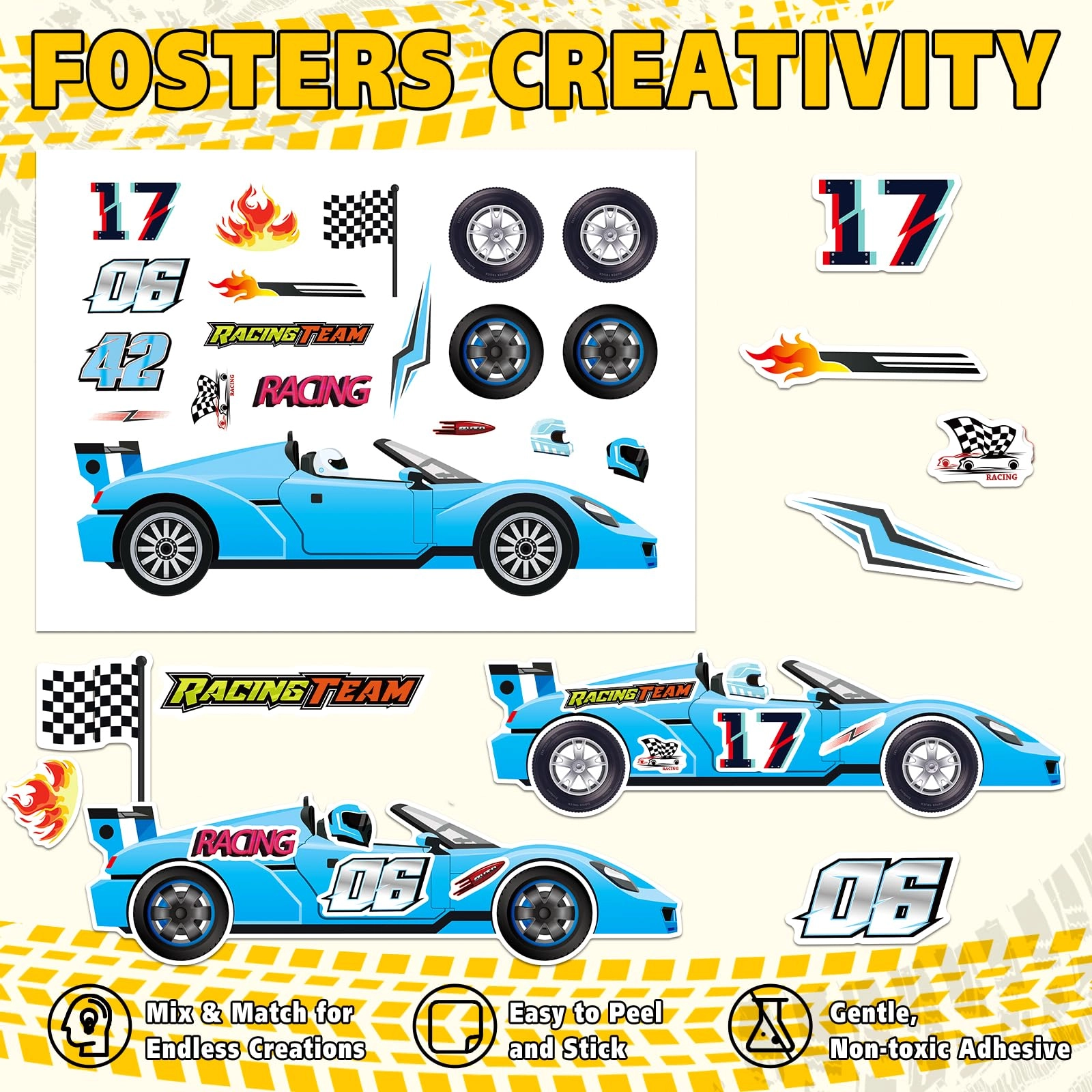 Car Stickers - 24 Sheets