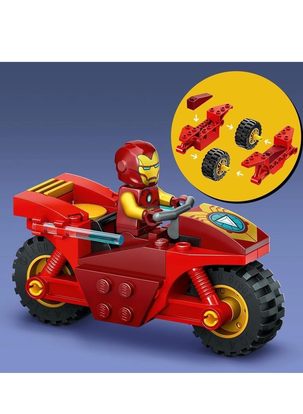 Marvel Iron Man with Bike and The Hulk (76287)