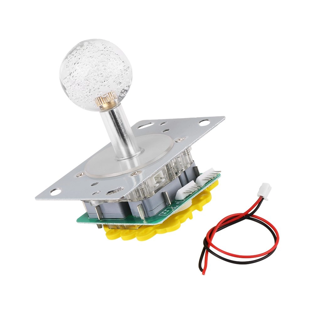 Walfront LED Arcade Illuminated Joystick - white