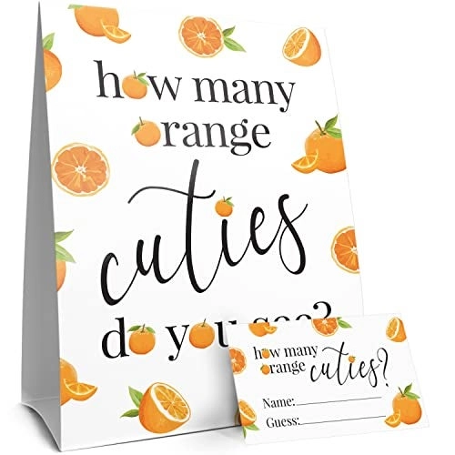DISTINCTIVS How Many Cuties in The Jar - 1 SIGN 30 GUESSING CARDS
