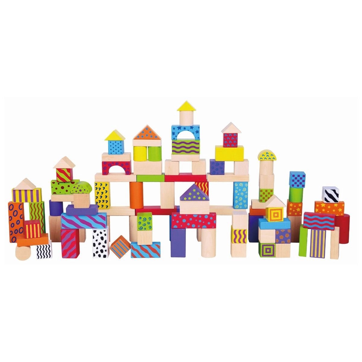 Wooden Blocks - 100pcs
