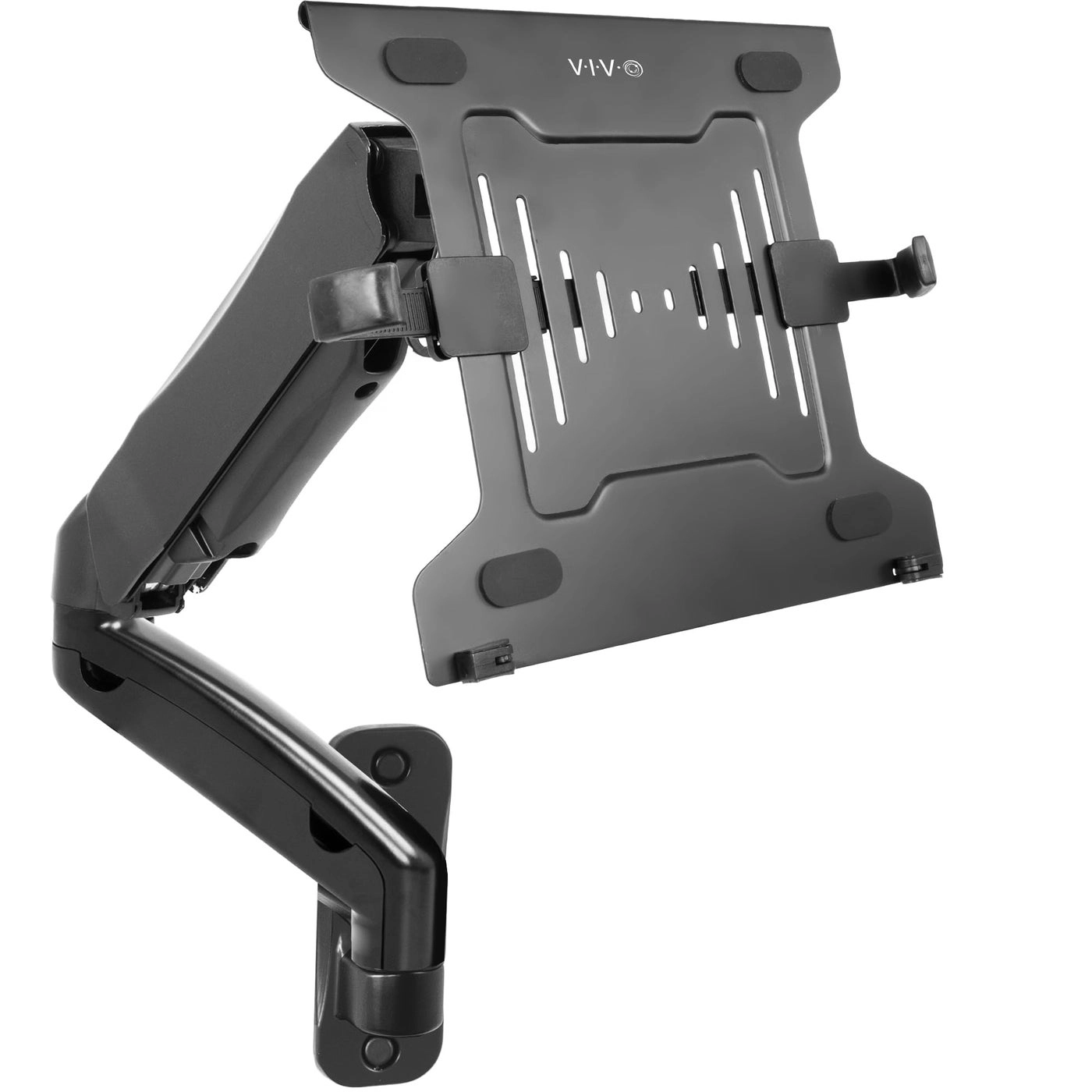 VIVO Height Adjustable Pneumatic Extended Arm Laptop Wall Mount - 10 to 15.6 inch