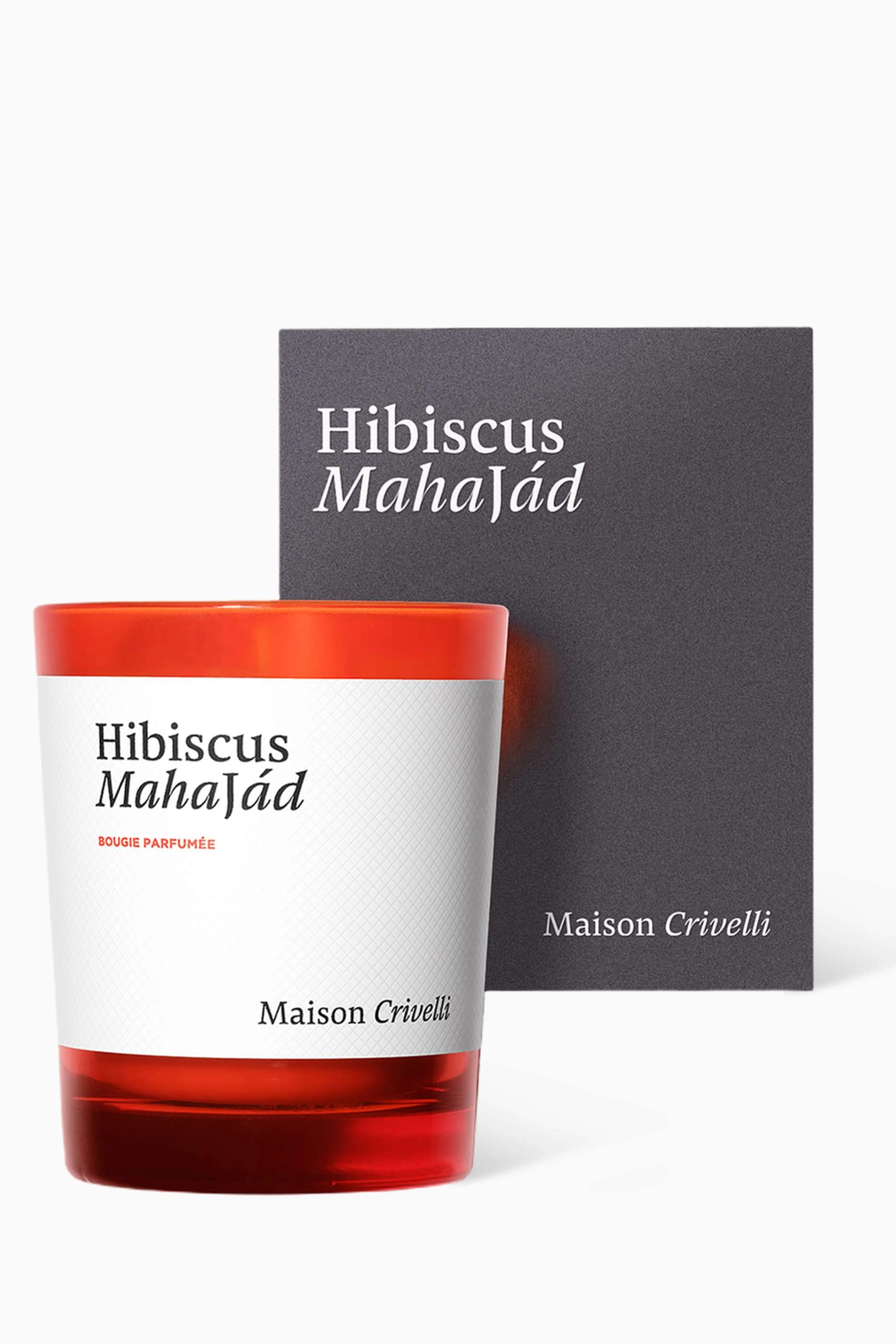 Hibiscus Mahajád Scented Candle - Hibiscus Rose Vanilla Beans Leather Musks