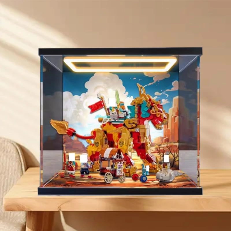 Clear Acrylic Display Case (80066) - 30x15x25cm Background+top Light