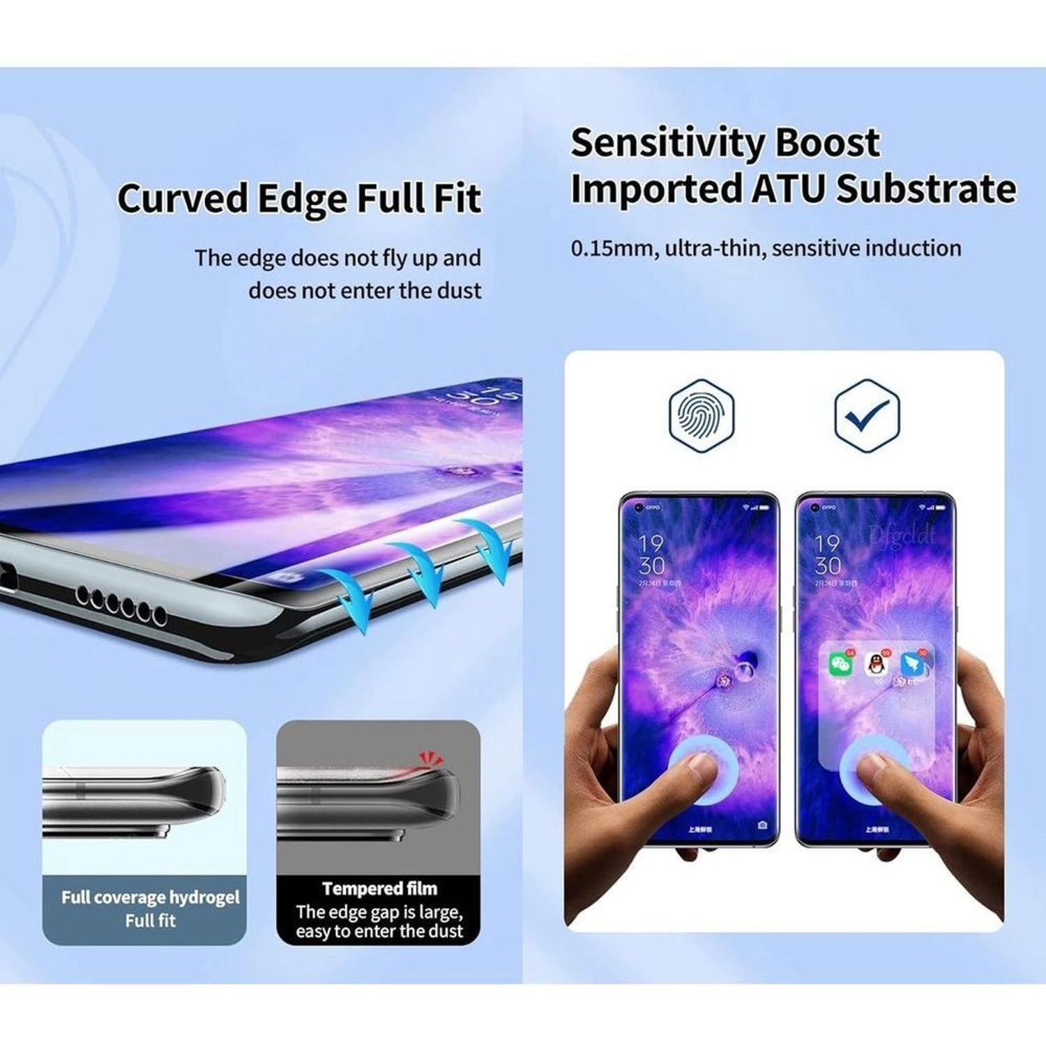 Clear HydroGel Screen Protector for Samsung Galaxy S25 Ultra