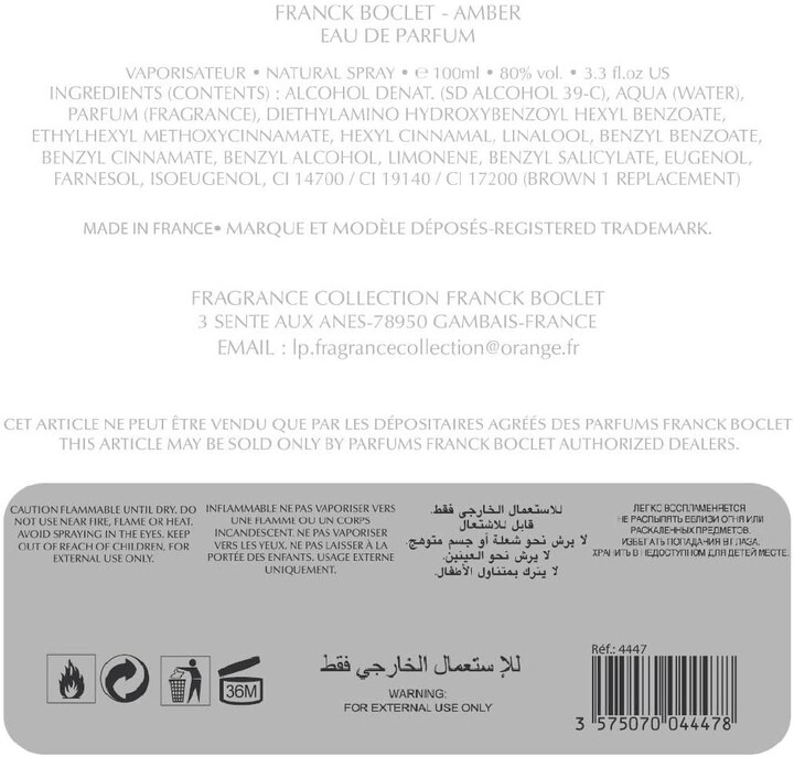 Amber Eau de Parfum 100 ml