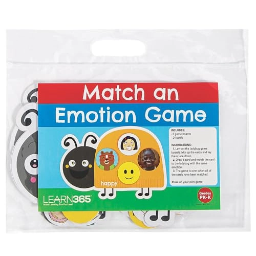 Ladybug Emotion Match Cardstock Game - 3 years and up 30 pieces