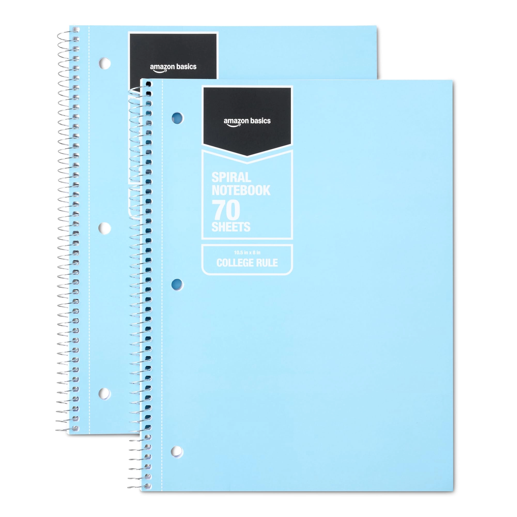 Amazon Spiral Notebook 8" x 10.5" Spiral - Lined 70 Sheets