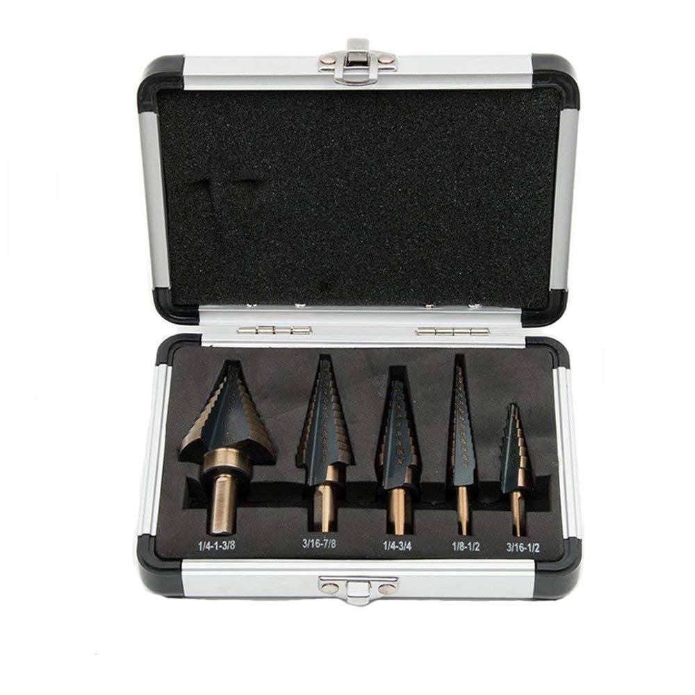 Malayas Step Drill Bit Set - Cobalt coated 5PCS