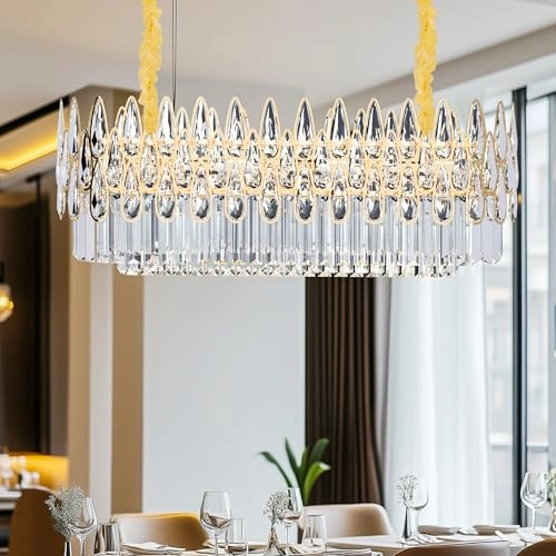 Luxury LED Crystal Chandelier - 3 Color Temperatures