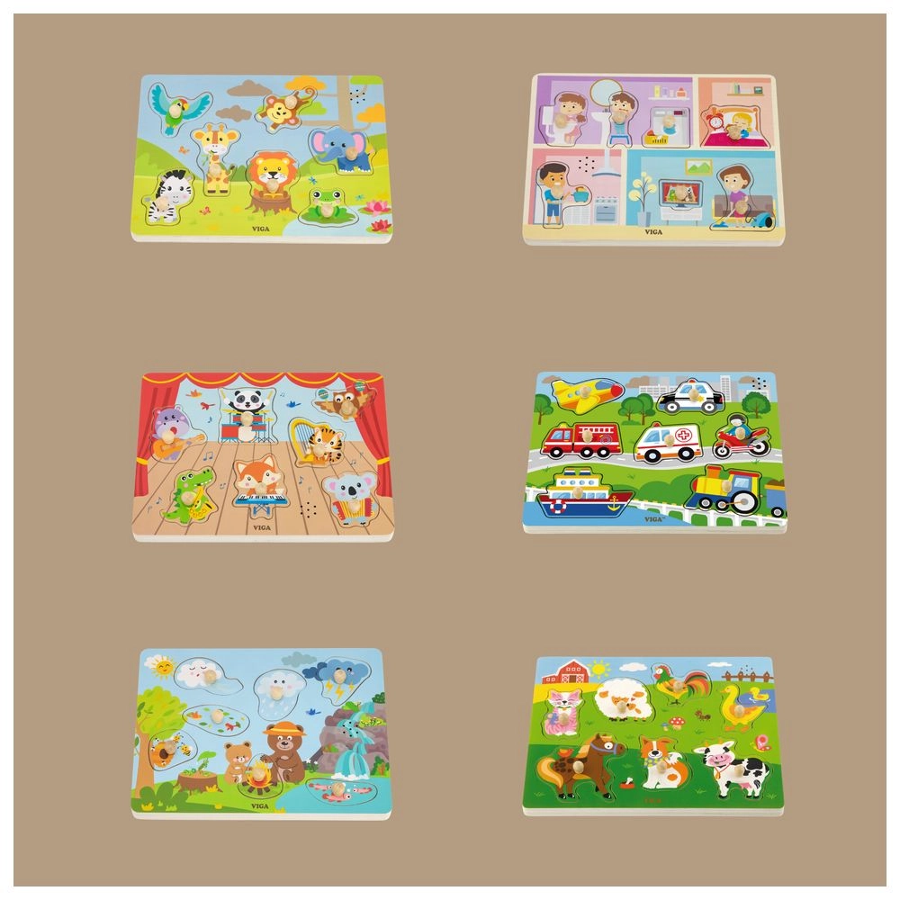 Nature Knob Puzzle - 18 months+ 7 pieces