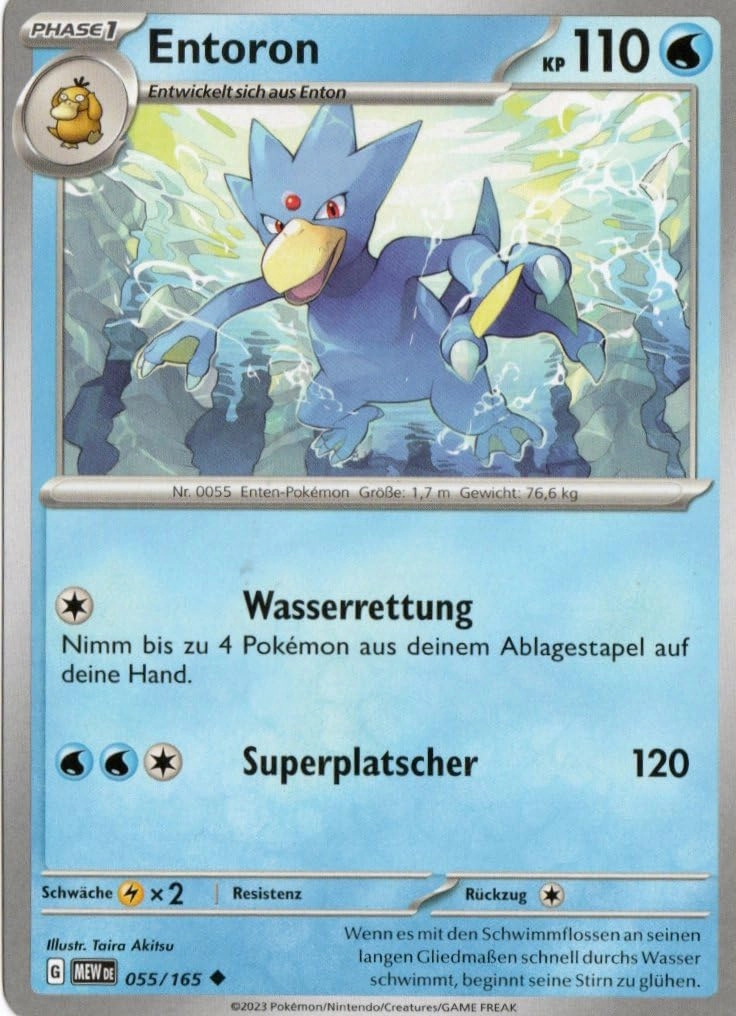 MZTCG Pokemon Entoron MEW 055-151 - German