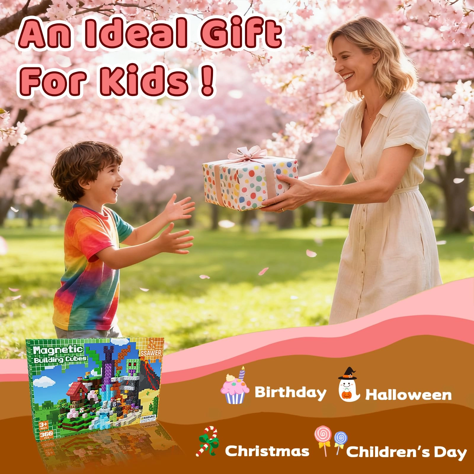 Magnetic Blocks - 300pcs Forest