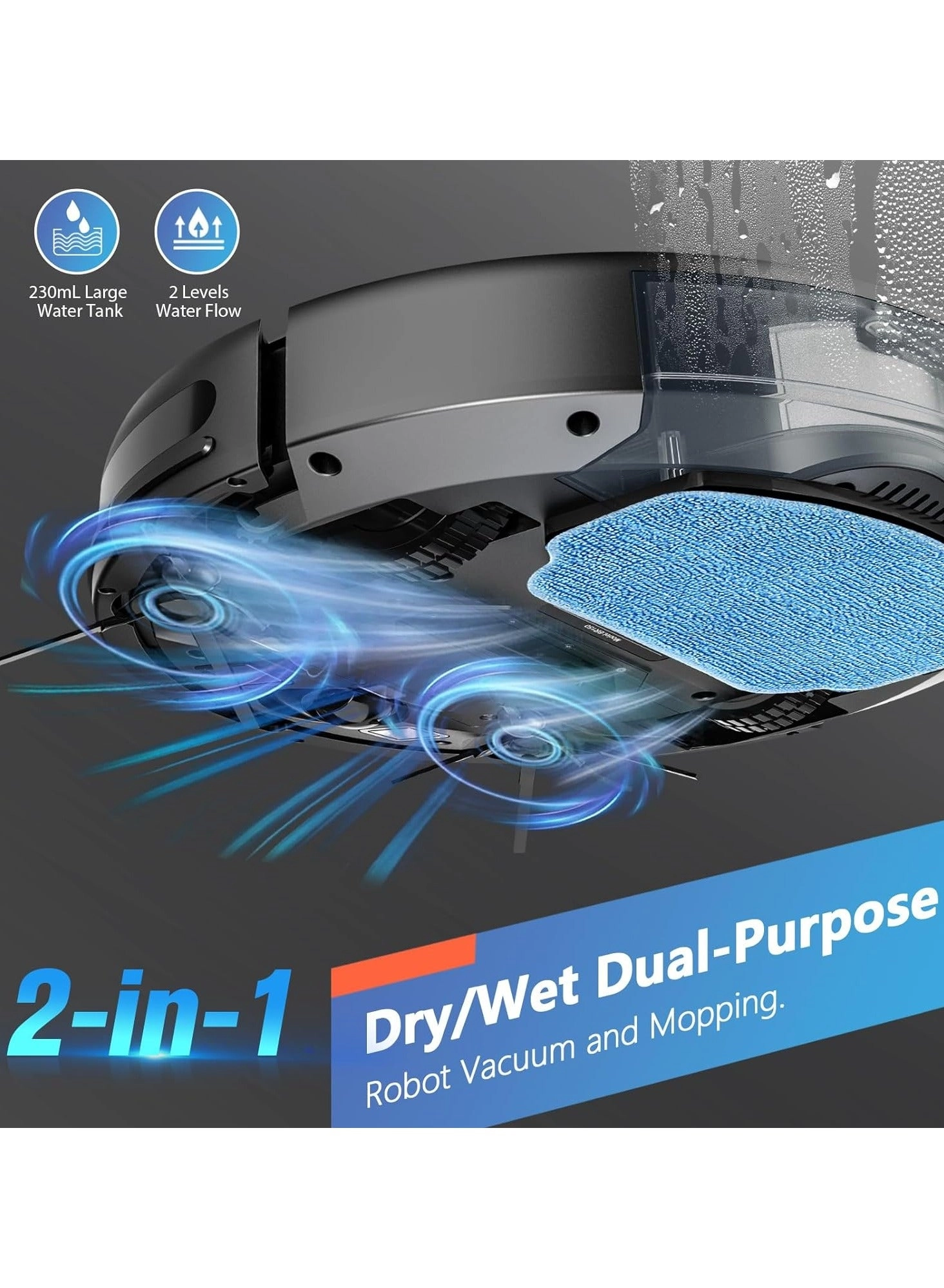 BR151 Robot Vacuum Cleaner - With Mop