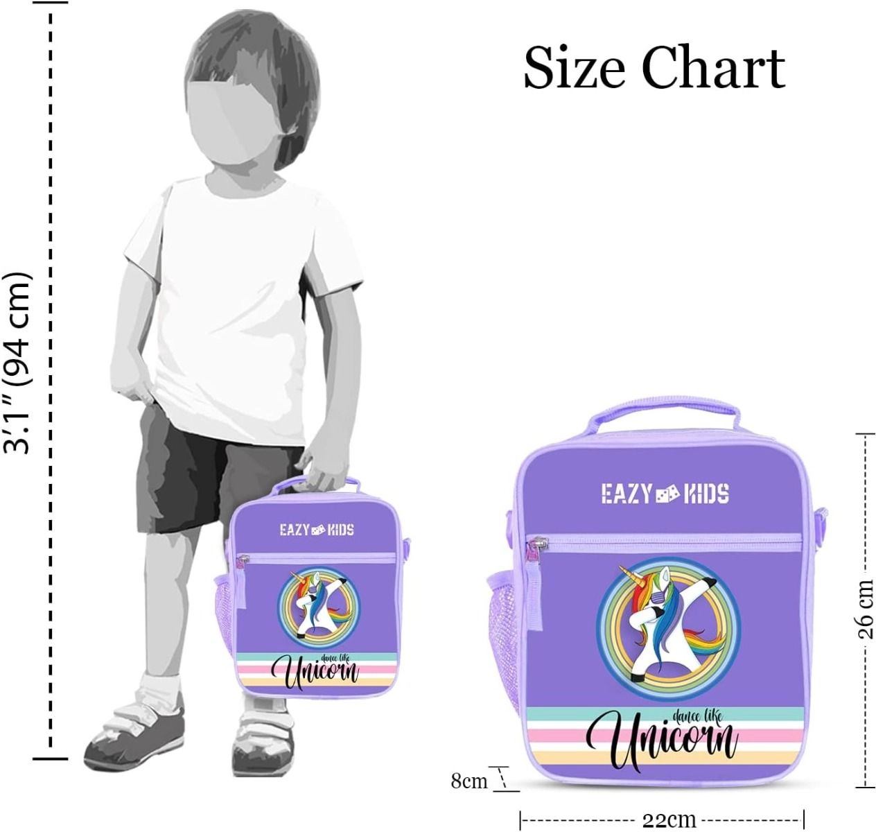 Bento Lunch Bag - Unicorn Pink 7L