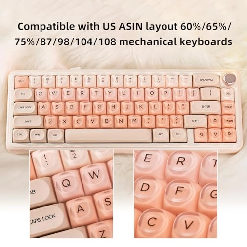 MOA Keycaps - 130 Keys Gradient Pink PBT