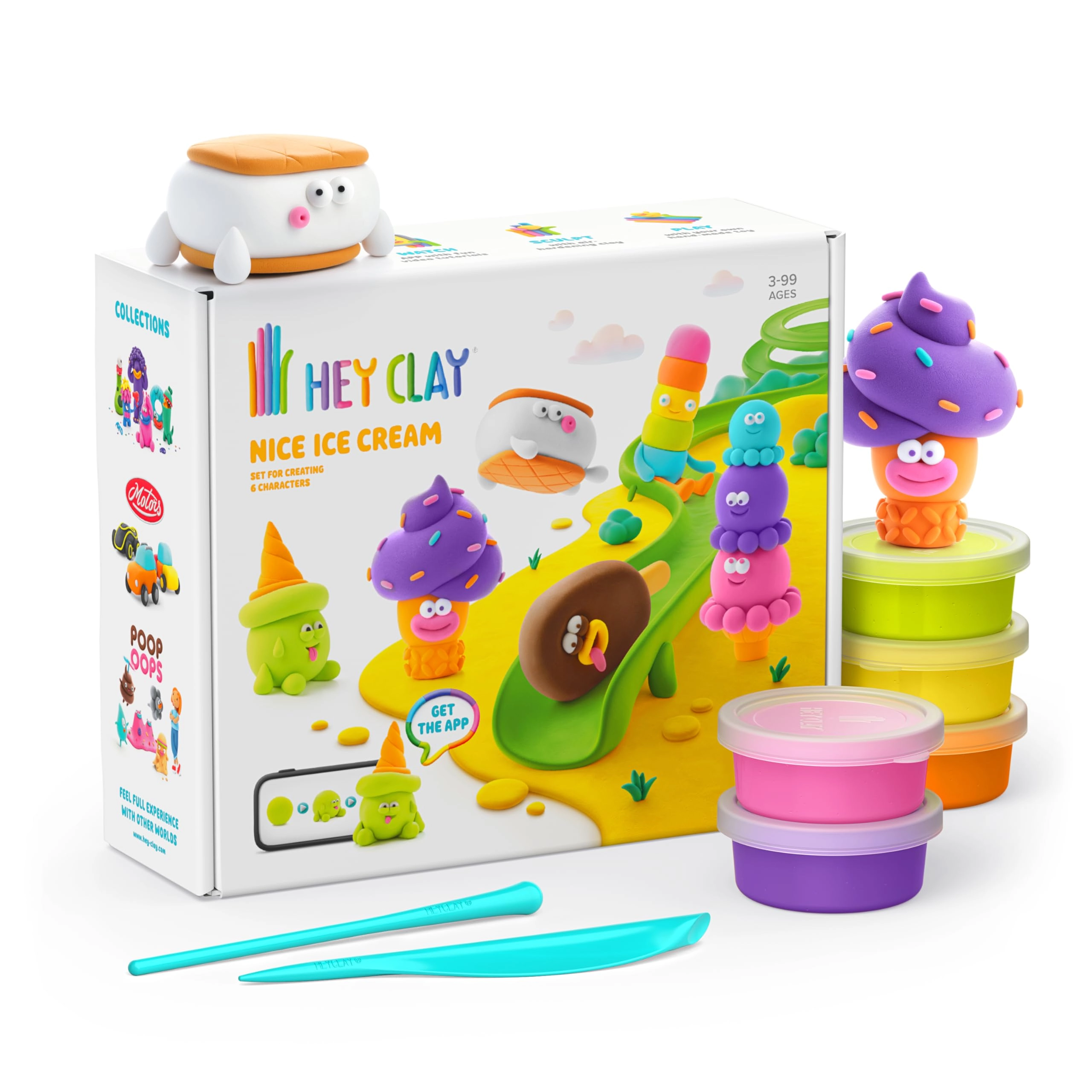 TRENDFORMER Limited Nice Ice Cream - 3+ years 15 pcs Air Dry Clay kit
