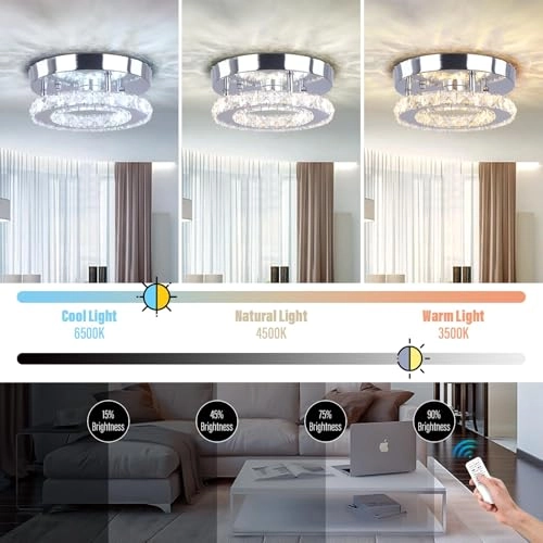 Mini Dimmable Crystal Chandelier