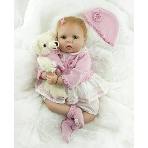 Reborn Baby Doll - 22 Inches / 55 cm Silicone Ages 3+