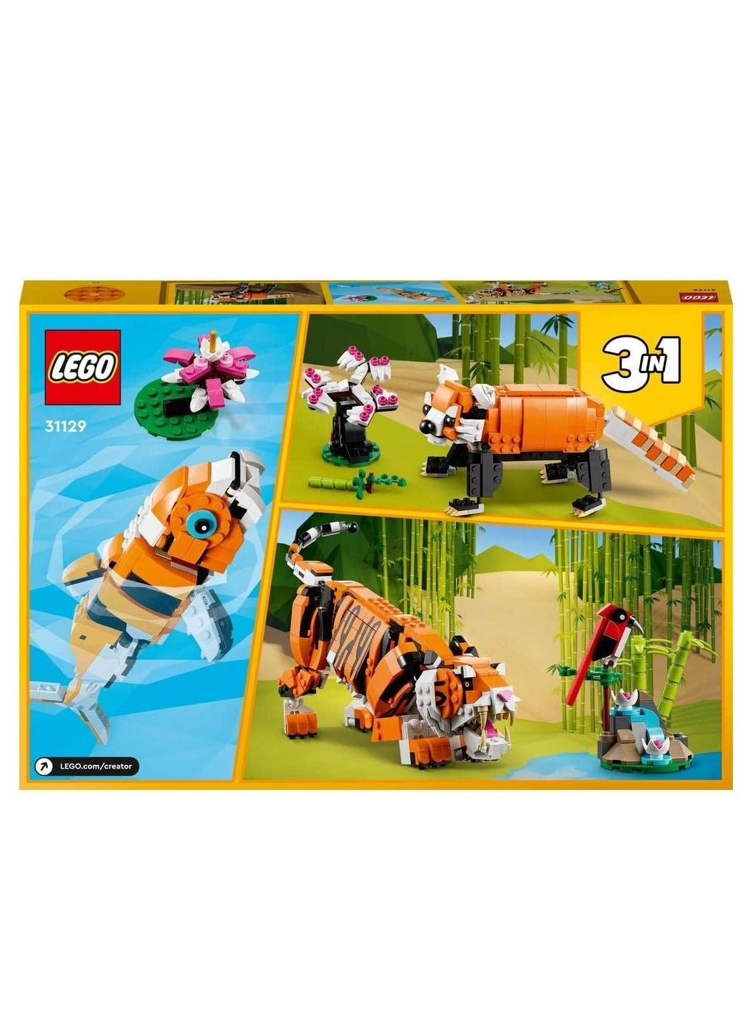 Creator 3in1 Majestic Tiger (31129) - Animals