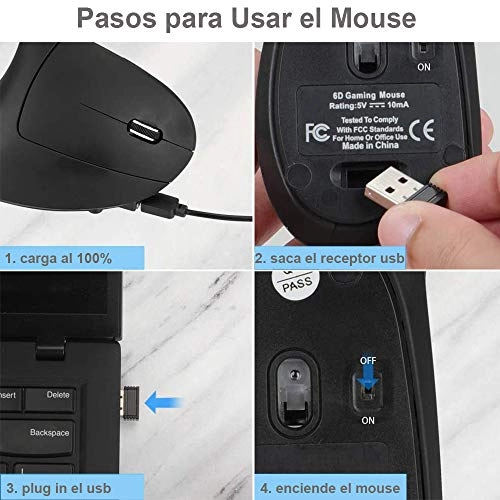 Ergonomic Vertical Mouse - Wireless