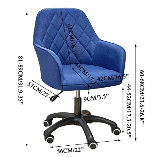 Velvet Task Chair - Adjustable Swivel Rolling Purple