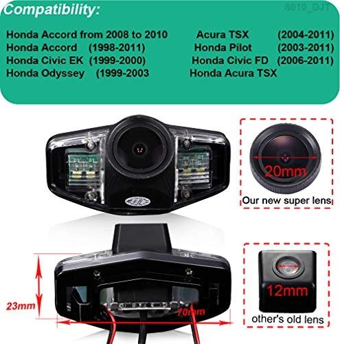 HD IP68 Rear View Camera - Night vision 1280x 720 pixels + 7'' Monitor