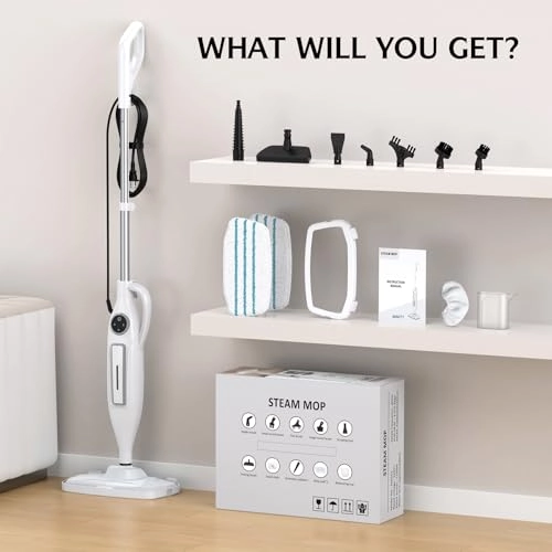 Handheld Steam Mop - 11 Accessories 2 Steam Modes