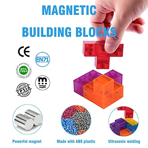 Magic Magnetic 3D Puzzle Cubes - 7 pcs