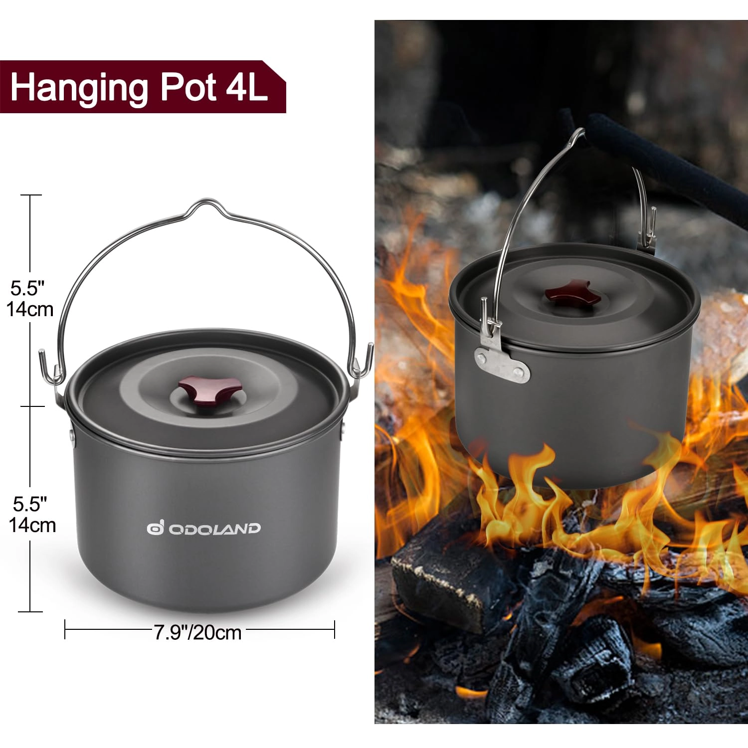 Camping Cookware Mess Kit - 22pcs
