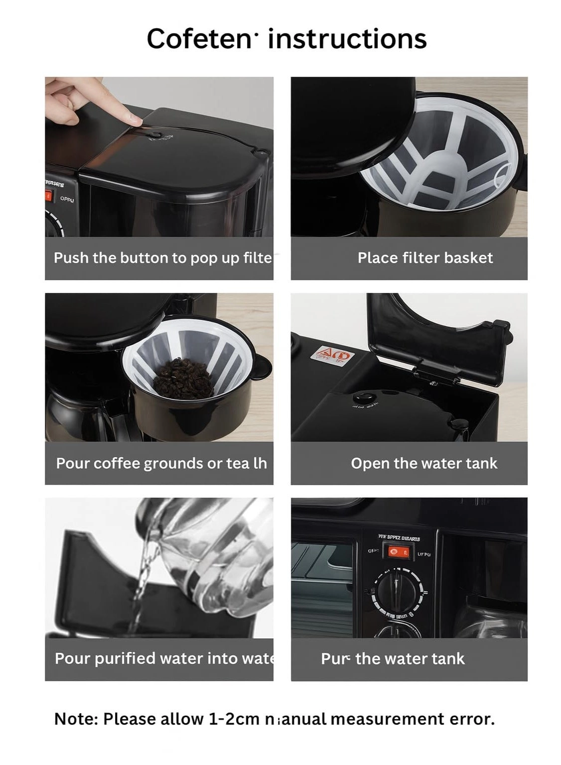 Three in one breakfast machine - 9-litre