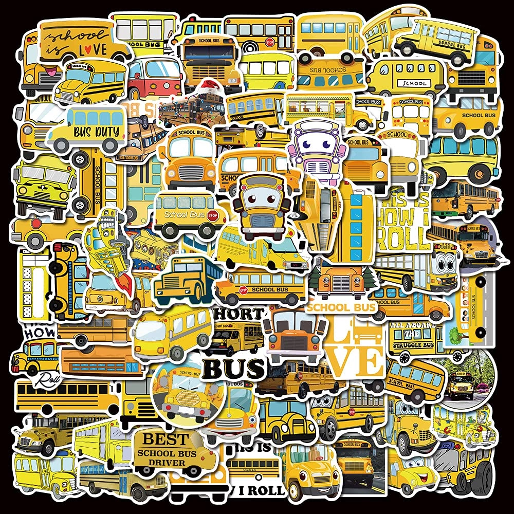 focri School Bus Sticker Book 100 pcs