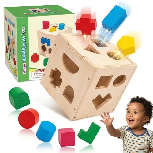 Shape Sorter Cube - 1-3 Years 17 pieces