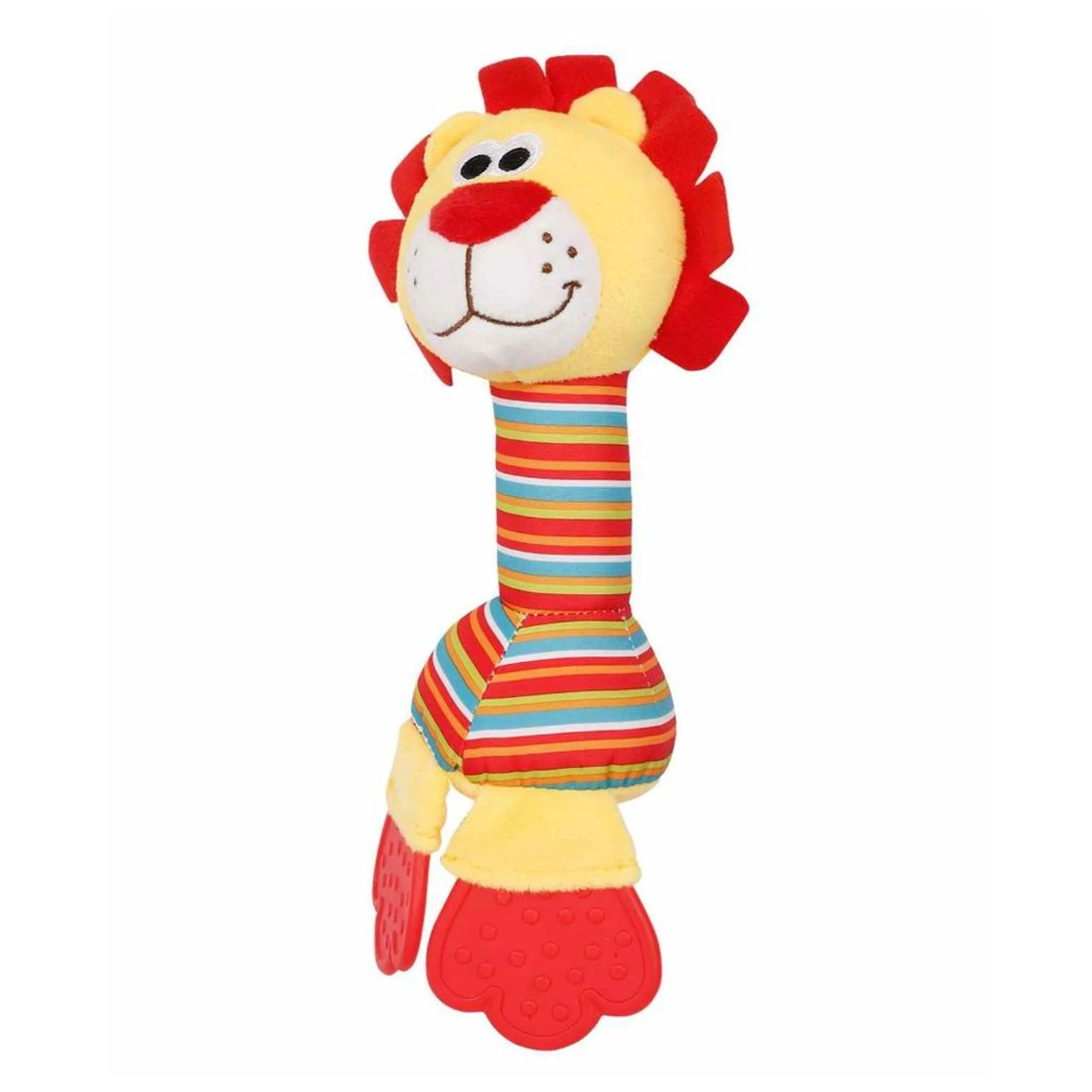 Stuffed Animal Rattle Teether - 3 months ultra-soft plush fabric