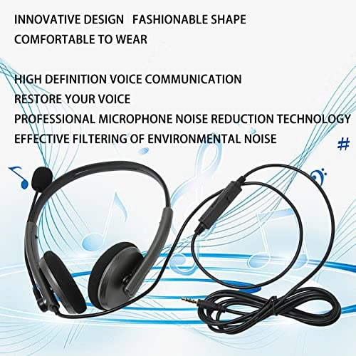 Call Center Headset - Single 3.5mm Space Gray Hearing Protection