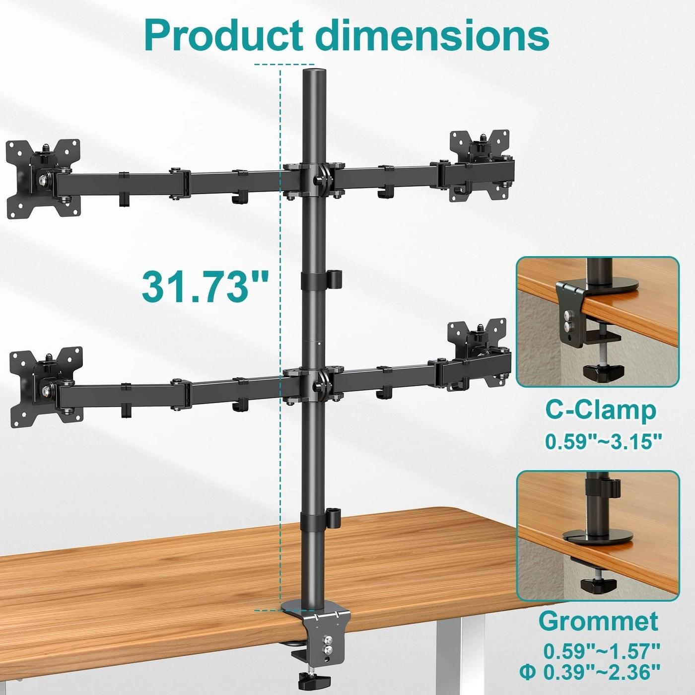 Quad Monitor Stand