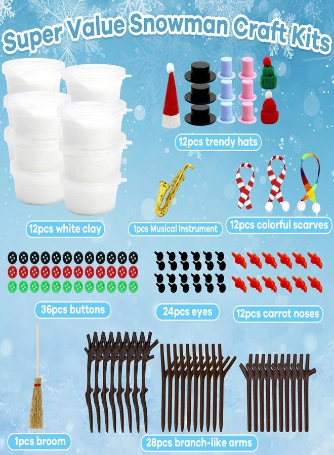 Build a Snowman Kit - Christmas Craft DIY 12 Pack