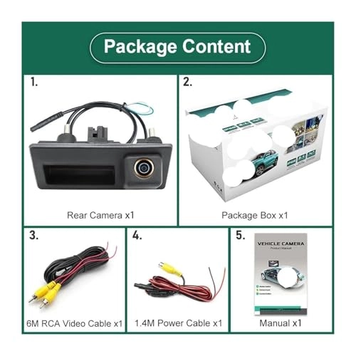 Rear View Camera Fisheye - Night vision Wired 1080P
