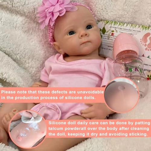 Reborn Baby Doll - 18 Inch Silicone Pink Ages 3+