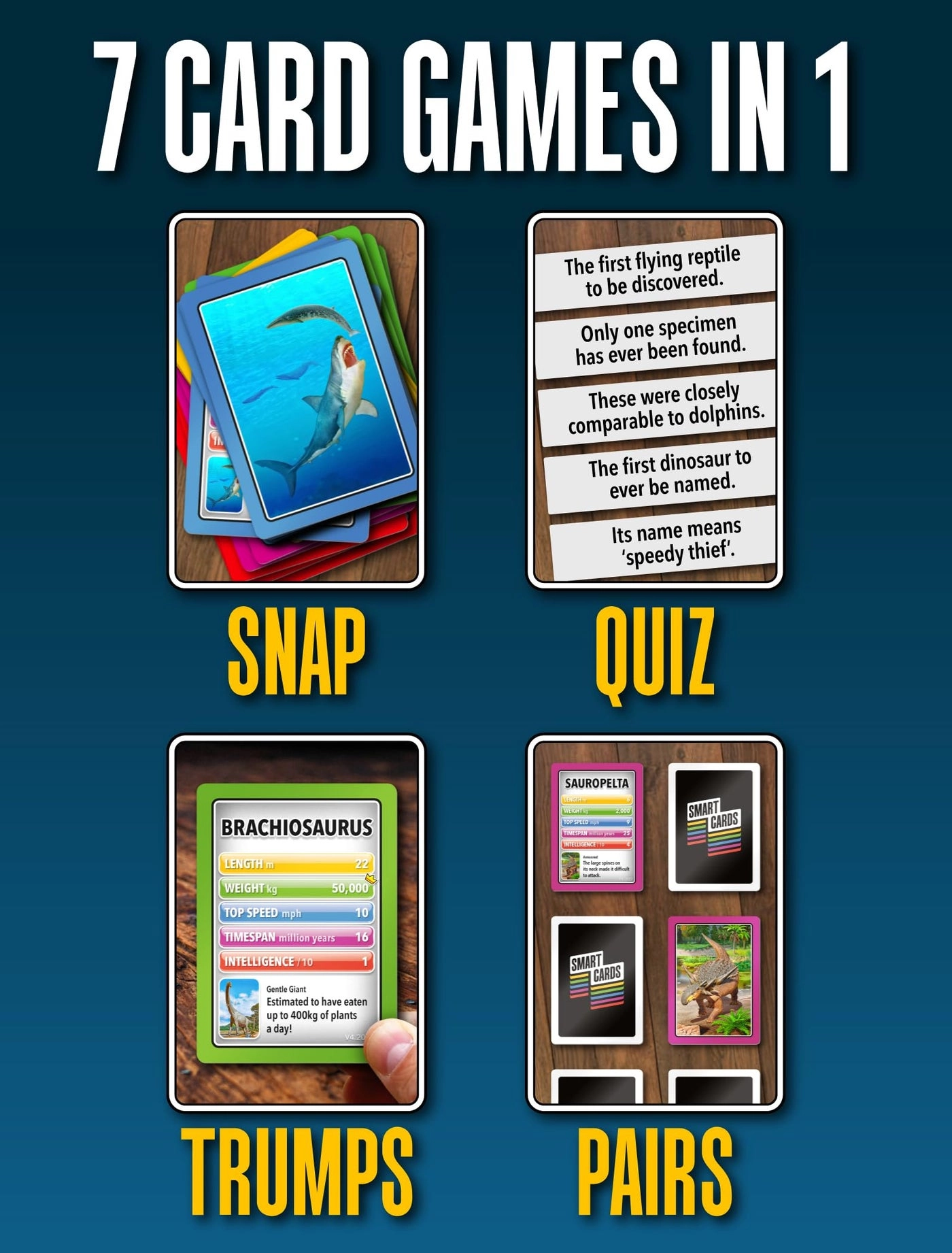 SMART CARDS DINOSAURS - Card Game