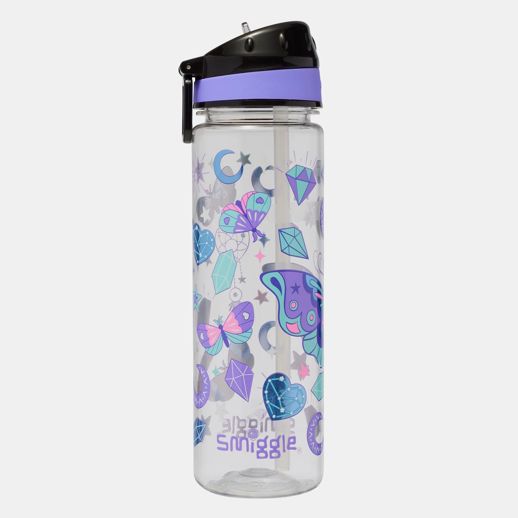 Smiggle Fly High Drink Bottle 650 ml - Flip Top Spout
