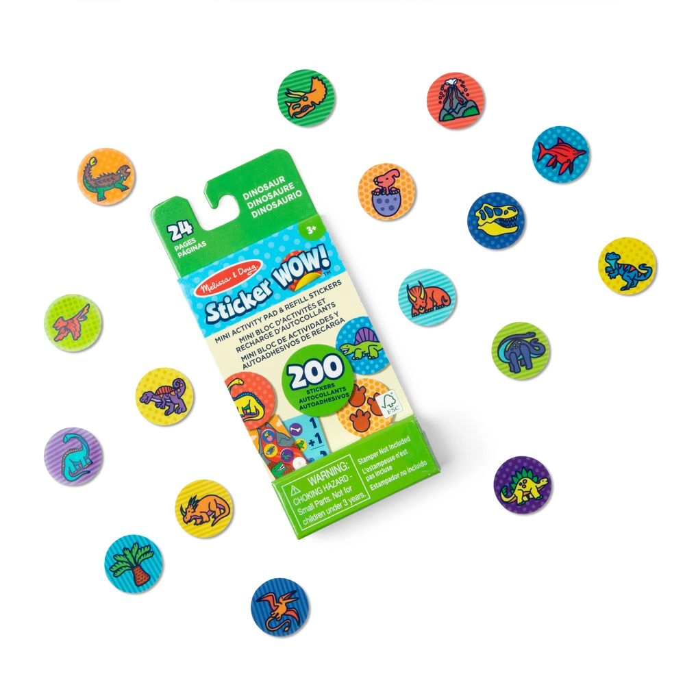 Dinosaur Activity Sticker Book 200 pcs