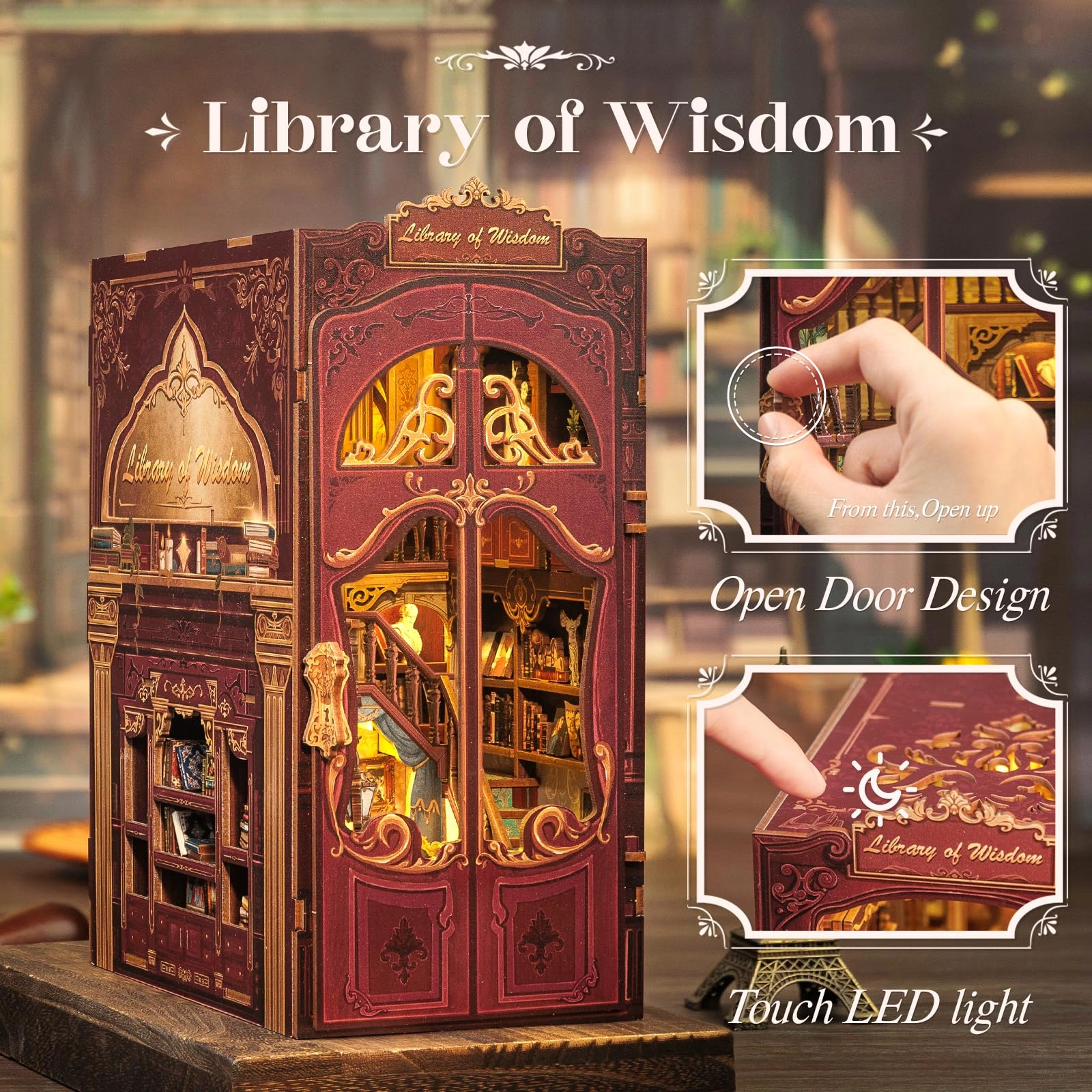 Book Nook Kit - Library of Wisdom 1:12