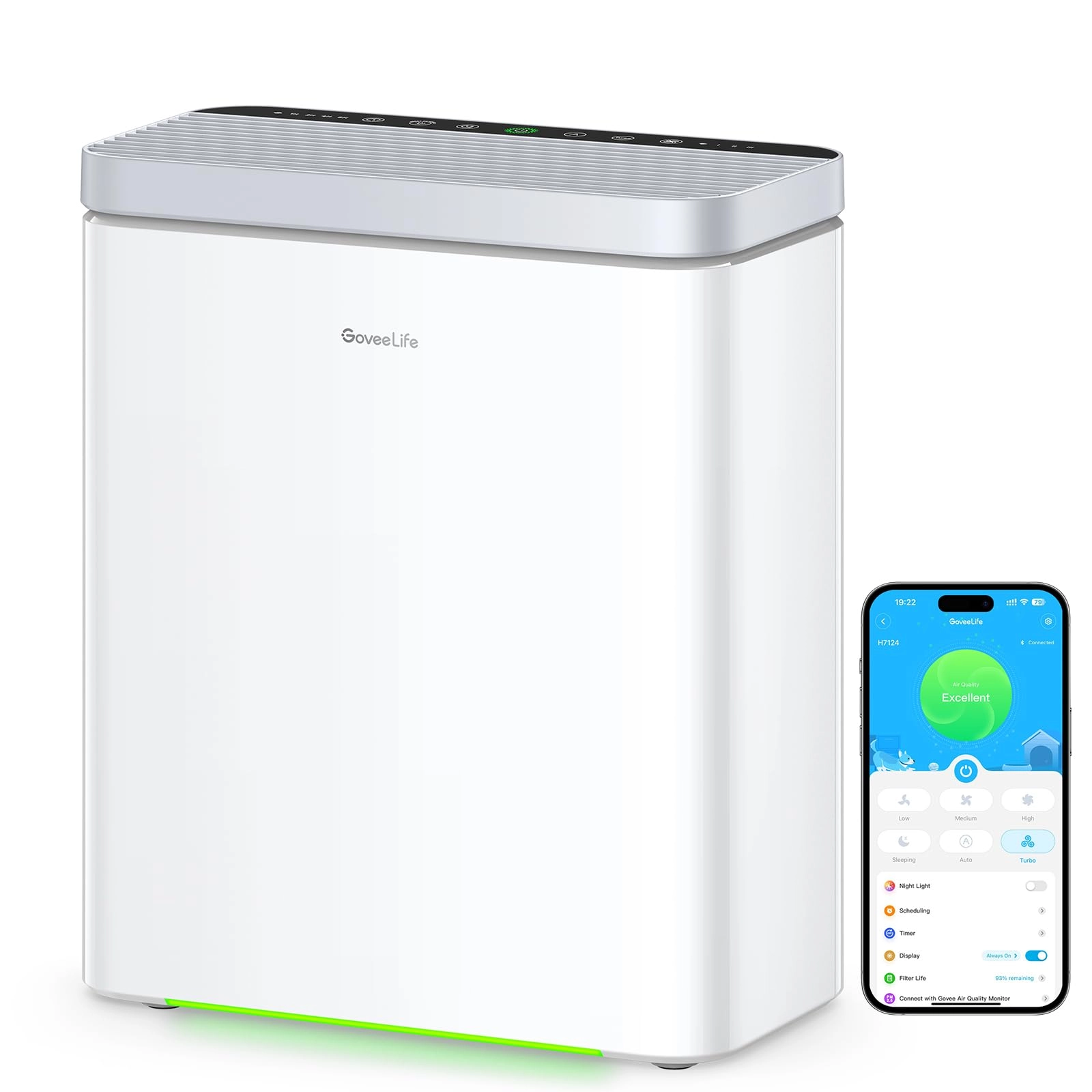 GoveeLife Smart Air Purifier - 97m² HEPA