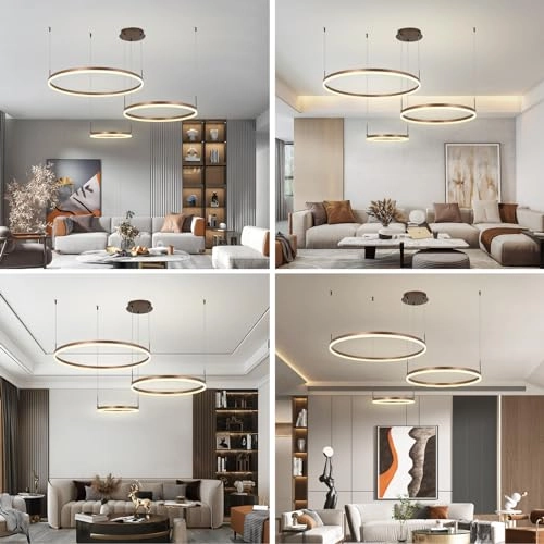 Modern LED Chandelier - 3000K-6000K Dimmable