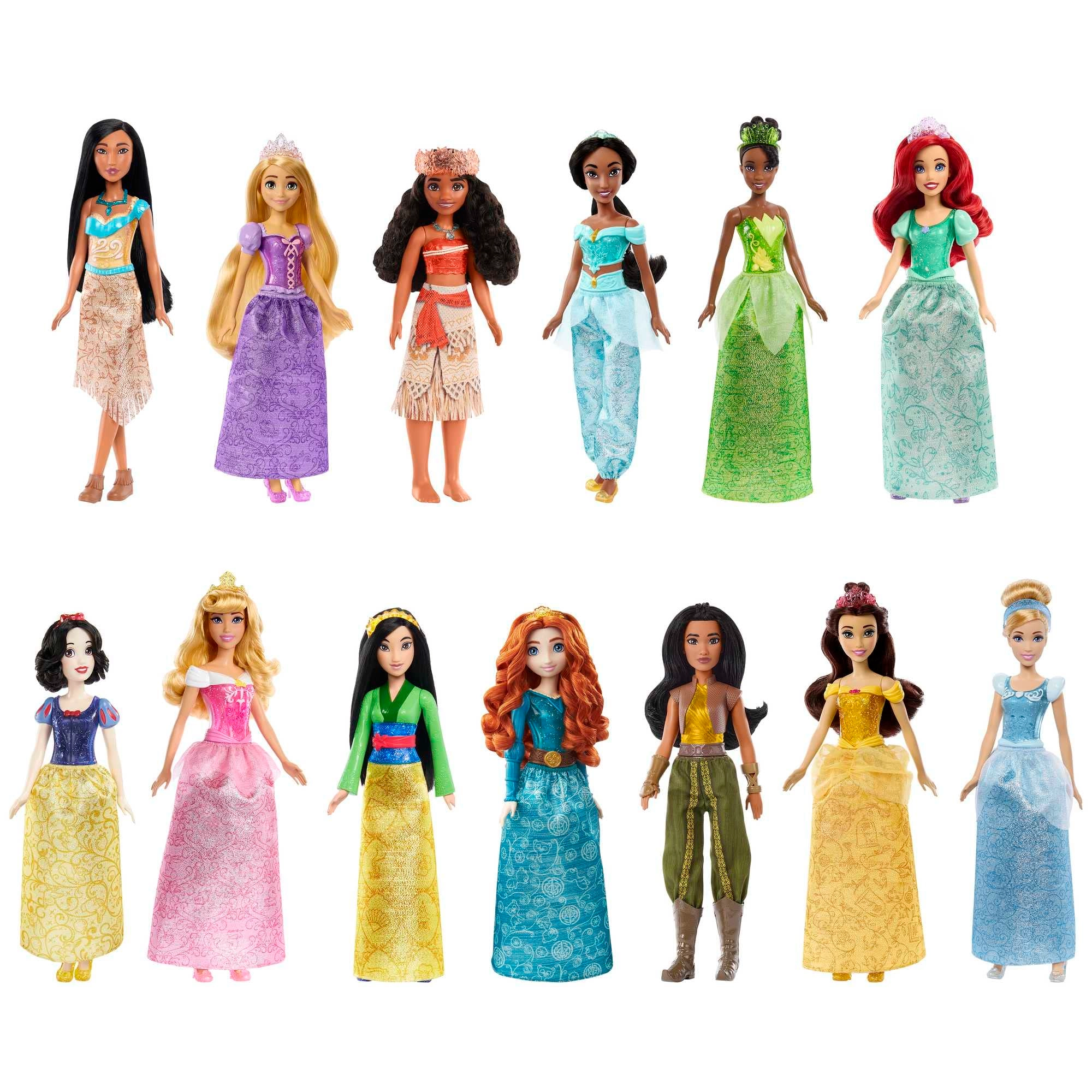 Princess Fashion - Sparkling Clothing and Accessories 13 Dolls Ages 3+