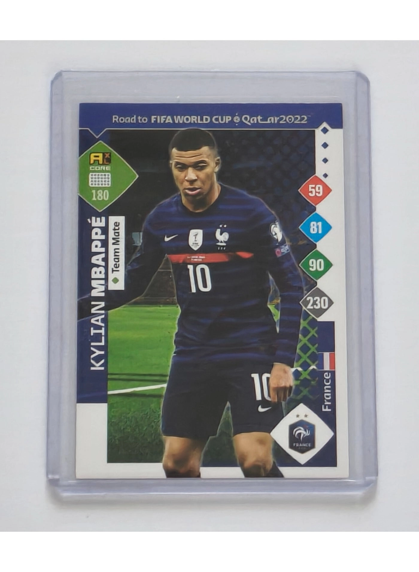 Panini Kylian Mbappe Road To Qatar World Cup Card 2022
