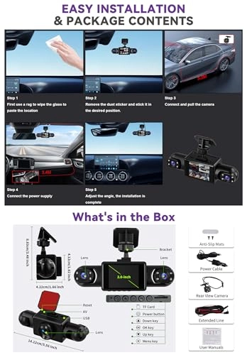 4-Channel Dash Cam - 1080P
