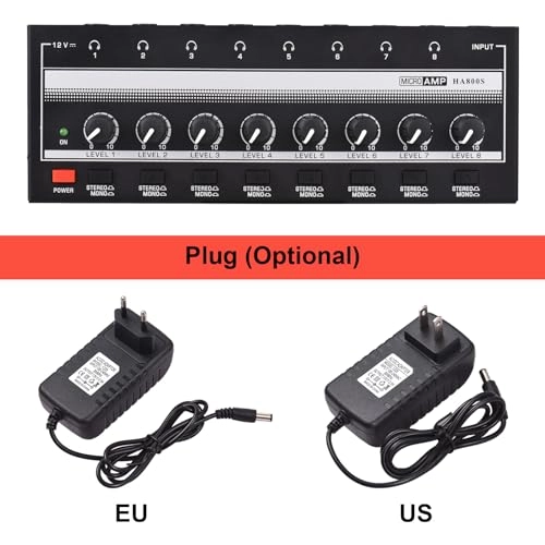 HA800S - 8-Channel Portable Headphone Amplifier