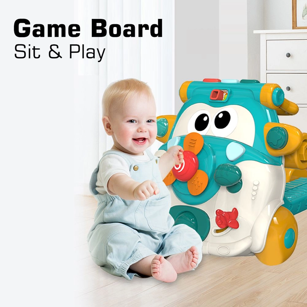 3-in-1 Baby Walker - Musical Keyboard Learning Table Mode
